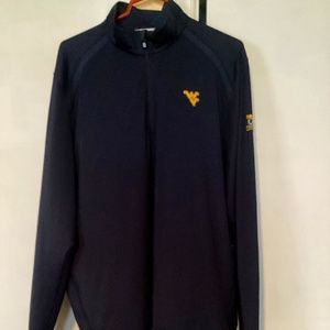 Cutter and Buck, size XL,  Raven golf at Snowshoe,  WVU, navy blue